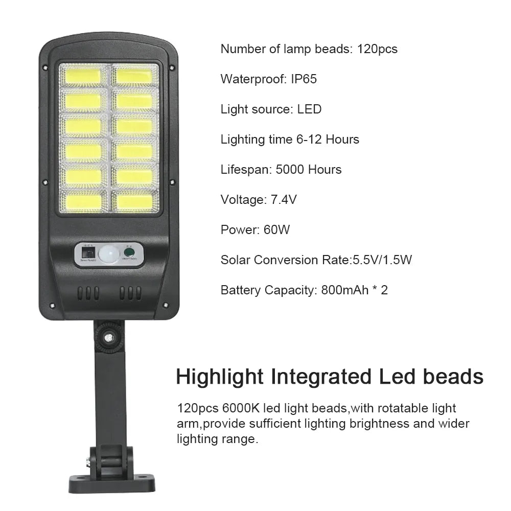Solace™  | 120 LED Solar Motion Sensor Light (2024 Edition)