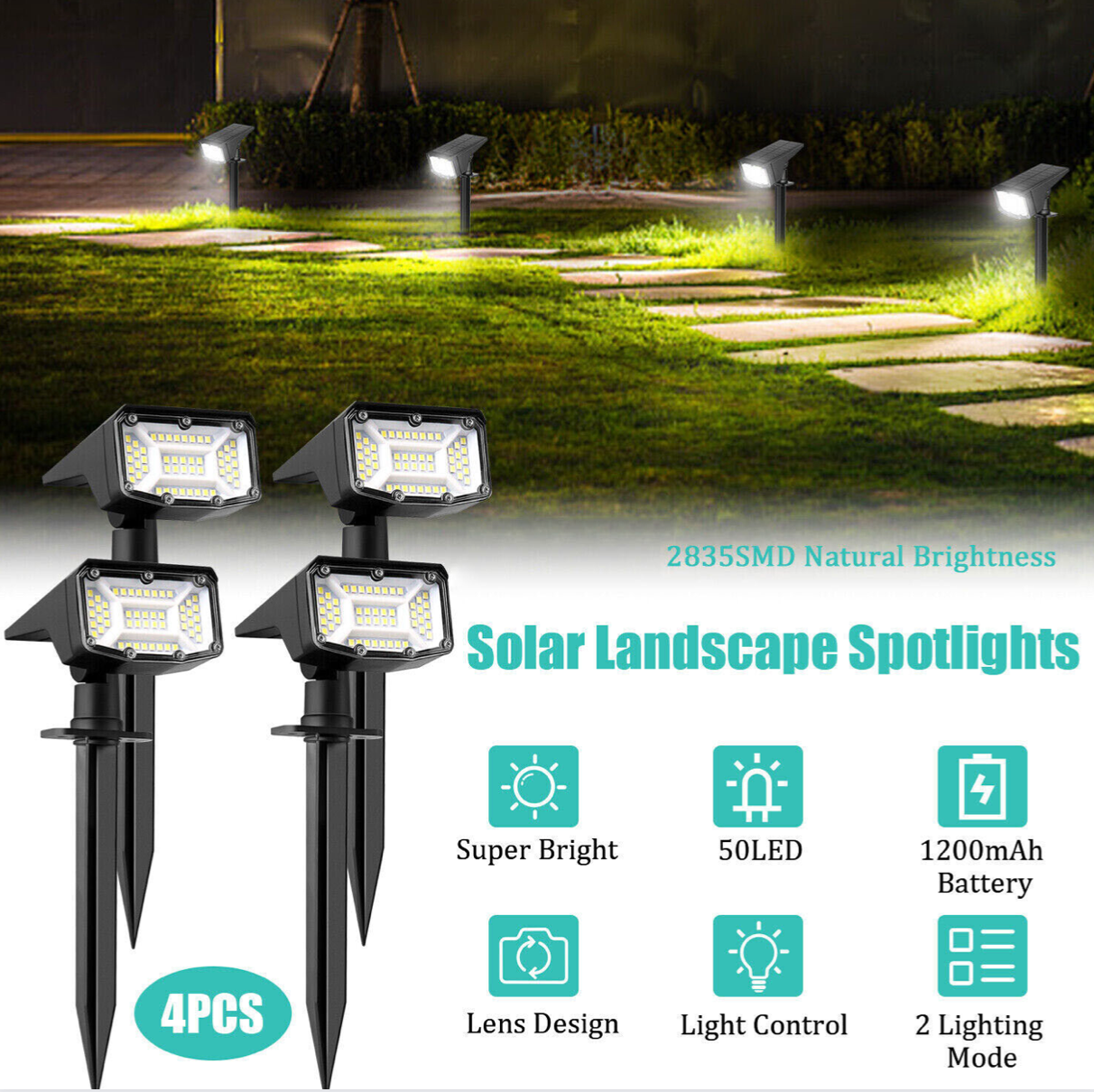 Solace™ | Solar LED Spotlight (2024 Edition)